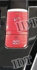 IDT 新型 アウトランダー GN0W アルミパーキングブレーキスイッチカバー レッド オートブレーキホールド PHEV インテリアパネル 内装パーツ拍卖