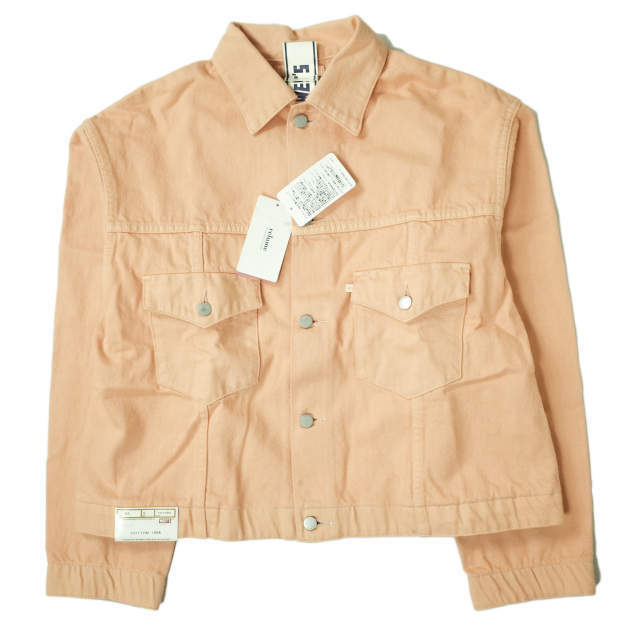 新品 WESTOVERALLS ウエストオーバーオールズ 20SS 857B DENIM TRACKER JACKET デニムトラッカージャケット S PALE ORANGE Gジャン g6442拍卖