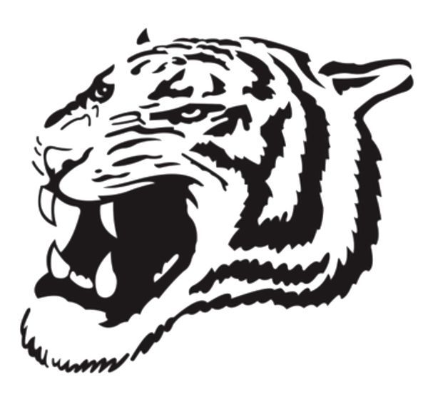 シール 自動車 カーステッカー トラ タイガー 虎 黒 ブラック 15cm デカール バイク ウォールステッカー拍卖