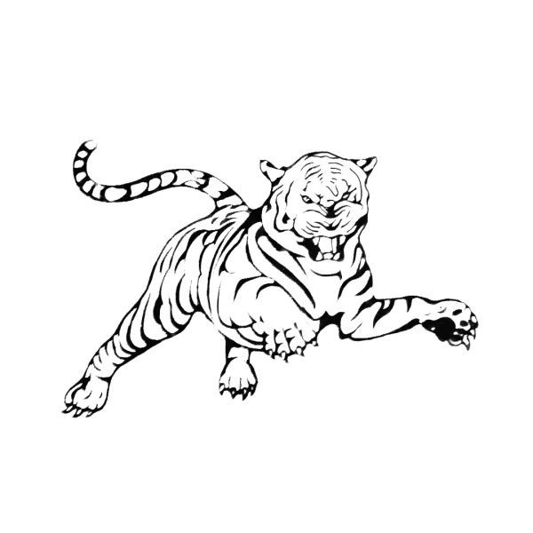 シール 車 カーステッカー トラ タイガー 黒 虎 ブラック デカール バイク ウォールステッカー拍卖