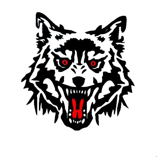 シール 車 カーステッカー 狼 ウルフ 防水 黒 ブラック 目黒【2枚】デカール バイク ウォールステッカー拍卖