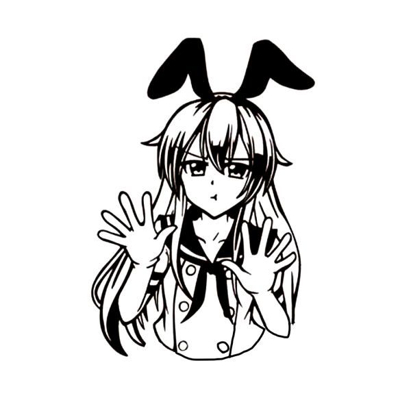 シール ウォールステッカー 艦隊これくしょん 艦娘 島風 27*38 手 艦コレ 壁 痛車 円 カーステッカー デカール拍卖