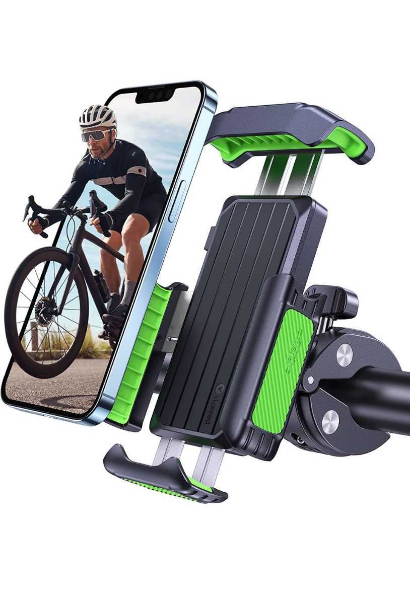 自転車 スマホホルダー バイク スマホホルダー 衝撃吸収 頑丈 落下防止 ワンタッチ 片手操作 耐久性 タフ 自転車 車載ホルダー拍卖