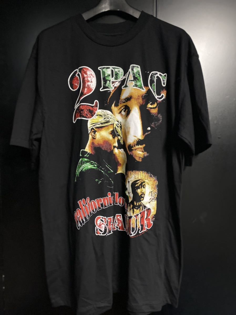 希少 2PAC Tシャツ ラップTシャツ バンドT サイズXL USA製 ブラック拍卖