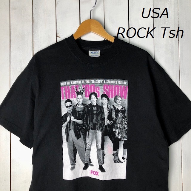 バンドT・ロックT USA古着 THAT 80s SHOW Tシャツ L 黒 FOX M&O レトロ オールド ヴィンテージ アメリカ古着 2002 ●61拍卖