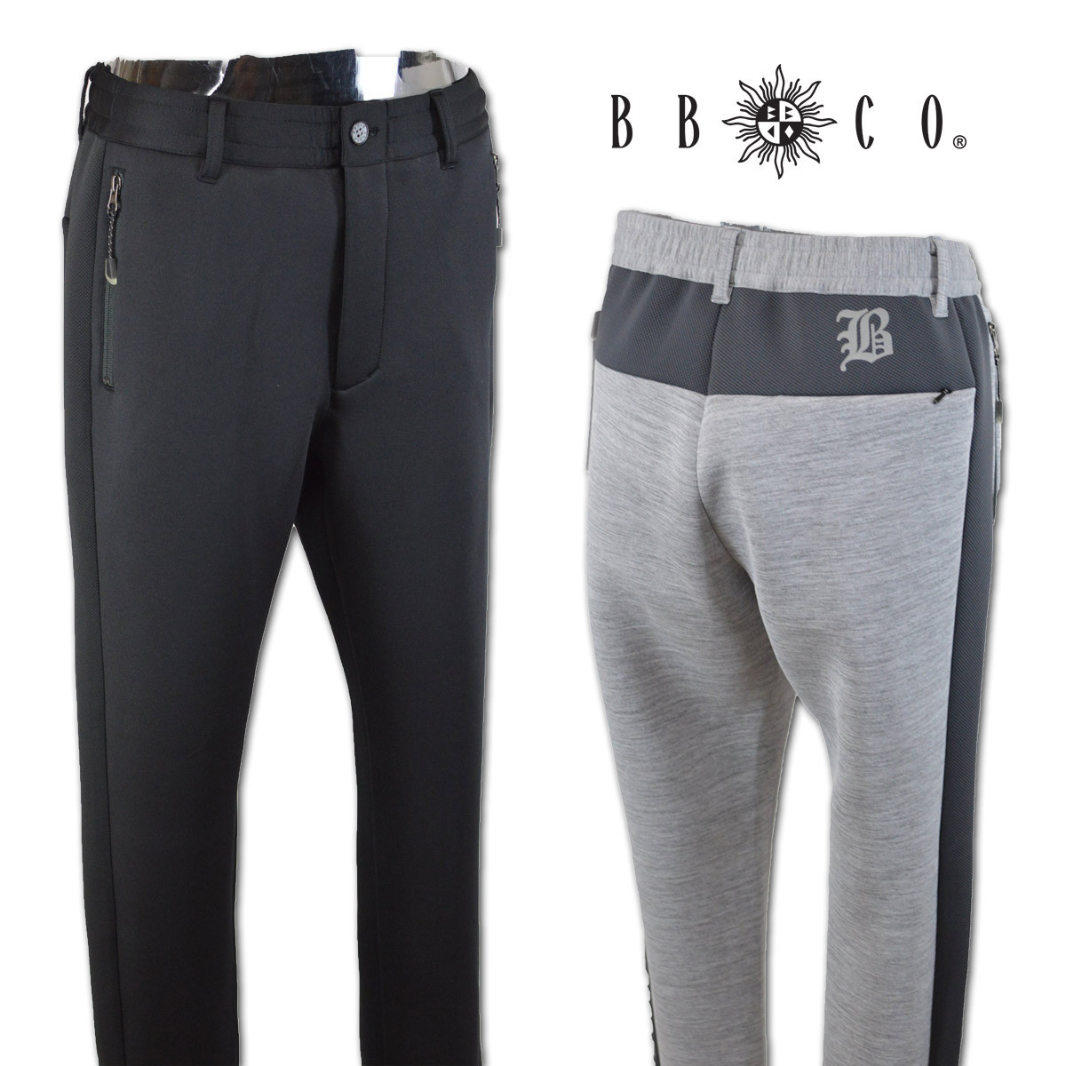 3割引【BBCO ビビコ】メンズ パンツ M(46) グレー 15-5308-01-35 アンジェロ カジュアル ゴルフ おしゃれ かっこいい @拍卖