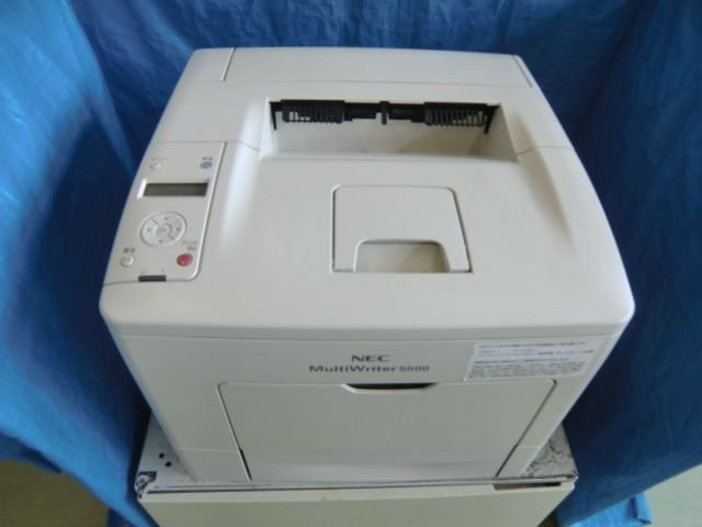 ◆中古レーザープリンタ【NEC MultiWriter5500】残量不明トナー/ドラム有り 自動両面印刷対応 印字枚数113,887◆拍卖