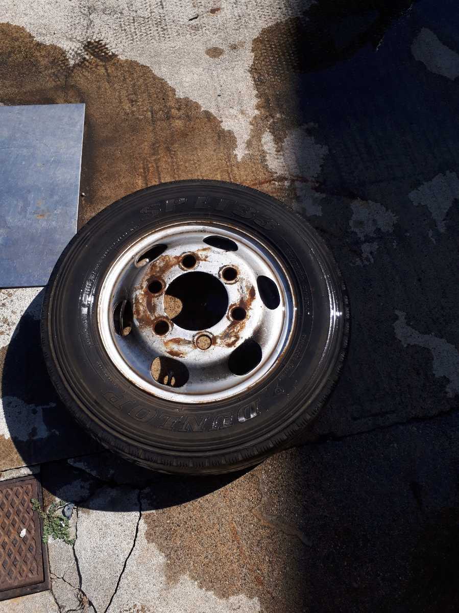 ダンロップ スペアータイヤ 195 75 R15 1本 LY230から取り外しました。拍卖