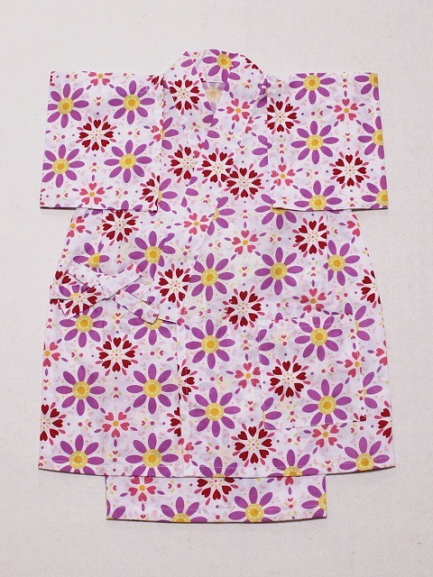 子供甚平 H0609-04-110 送料無料 サイズ120 綿のここちシリ-ズ 超激安 かわいい子供用じんべい・甚平 拍卖