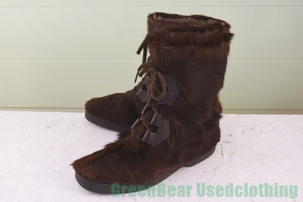 R822◆ビンテージ エスキモーブーツ 良い味 茶 ブラウン メンズ 25.5cmくらい拍卖