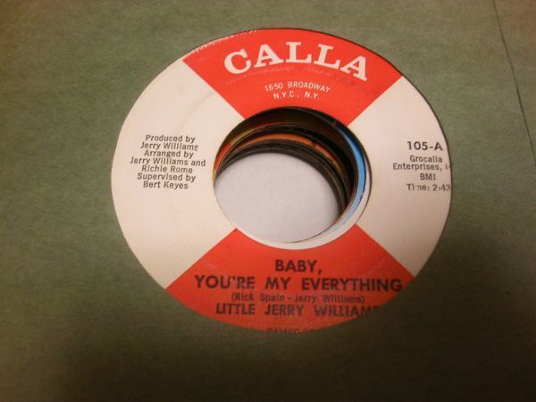 ●SOUL45●Little Jerry Williams / Baby, You're My Everything拍卖