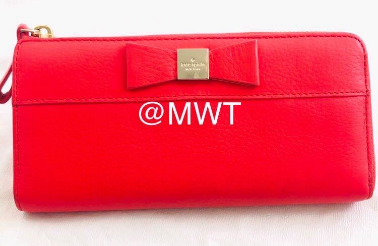 Kate spade ケイトスペード 長財布 リボン レディース ファッション バッグ ポーチ 小銭入れ コインケース カードケース MWT拍卖