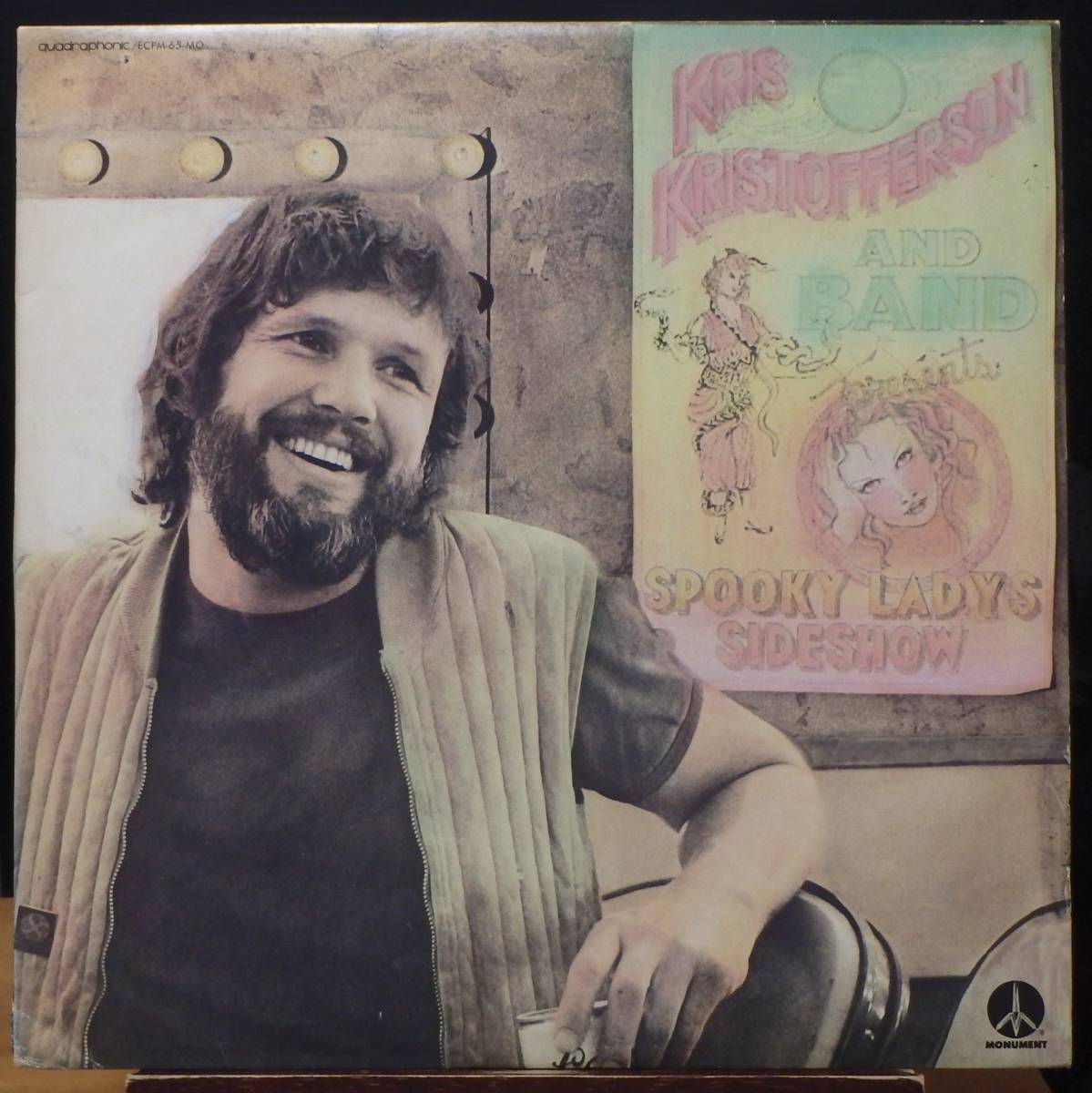 【SW315】KRIS KRISTOFFERSON 「Spooky Ladys Sideshow (スプーキー・レディーズ・サイドショウ)」, ’74 JPN 見本盤/初回盤 ★SSW拍卖