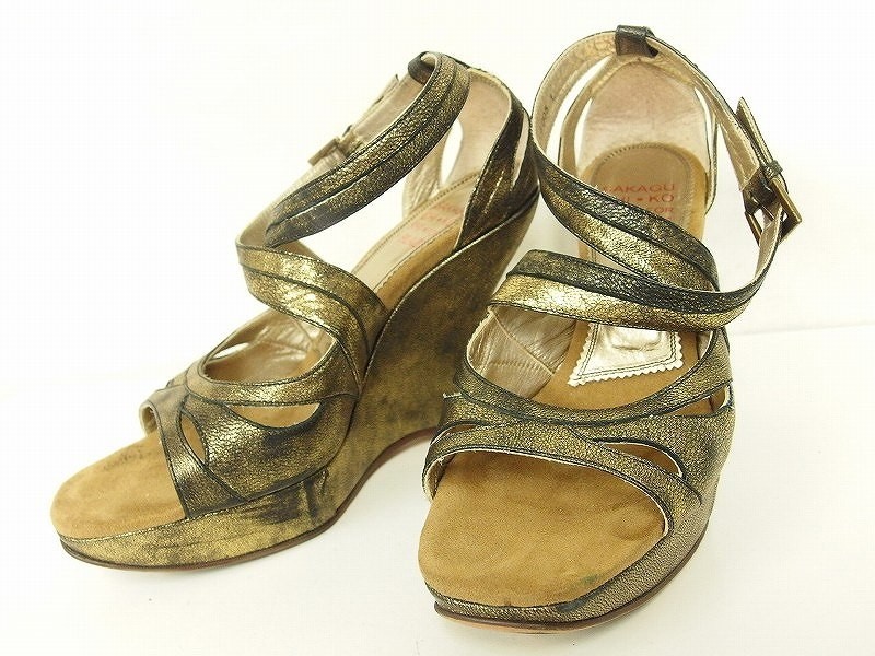 sakaguchi koshi サンダル L ゴールド系 中古拍卖