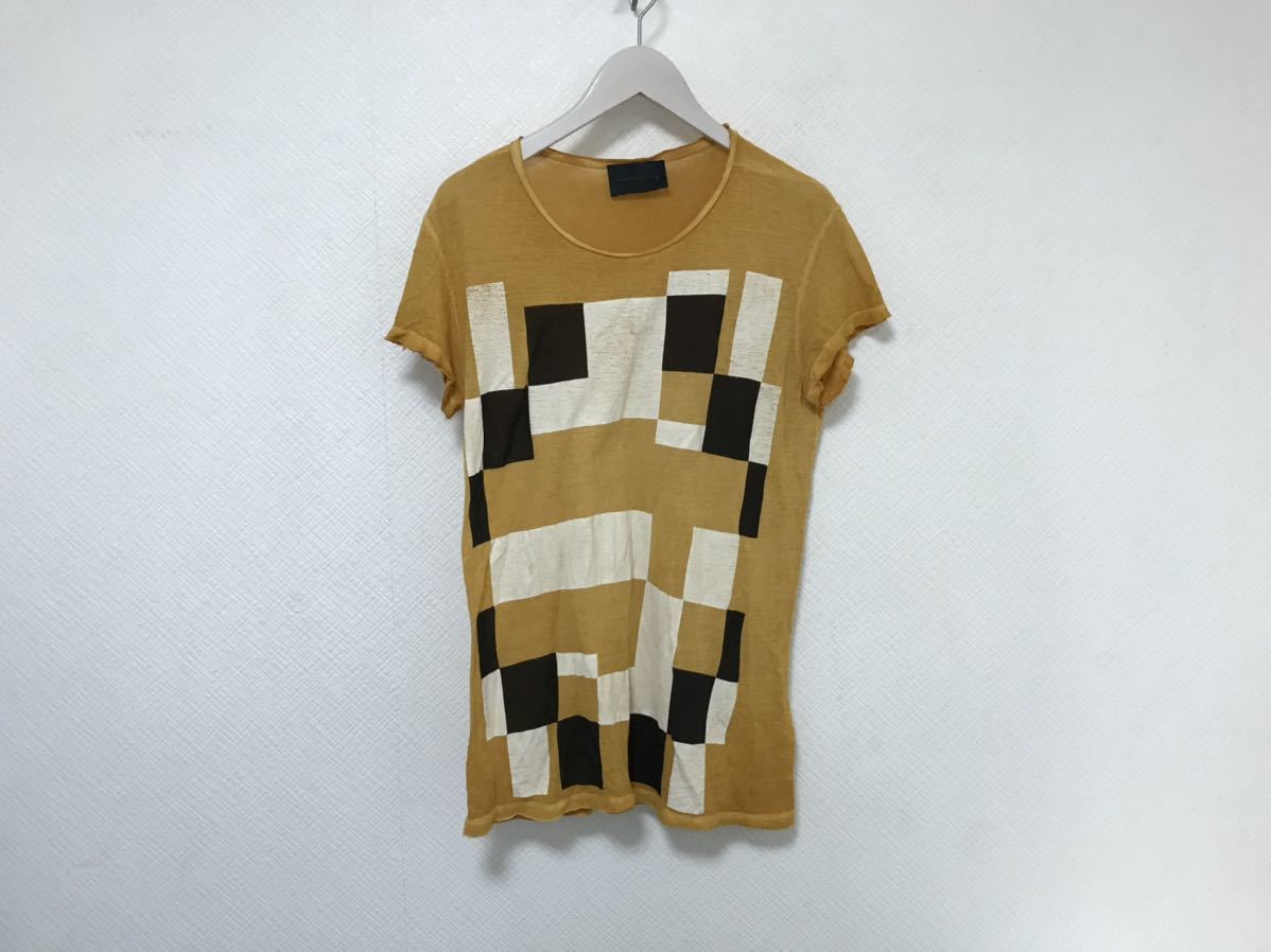 本物ディーゼルブラックゴールドDIESELコットンプリント柄半袖TシャツメンズアメカジサーフミリタリーSトルコ製イエロー拍卖