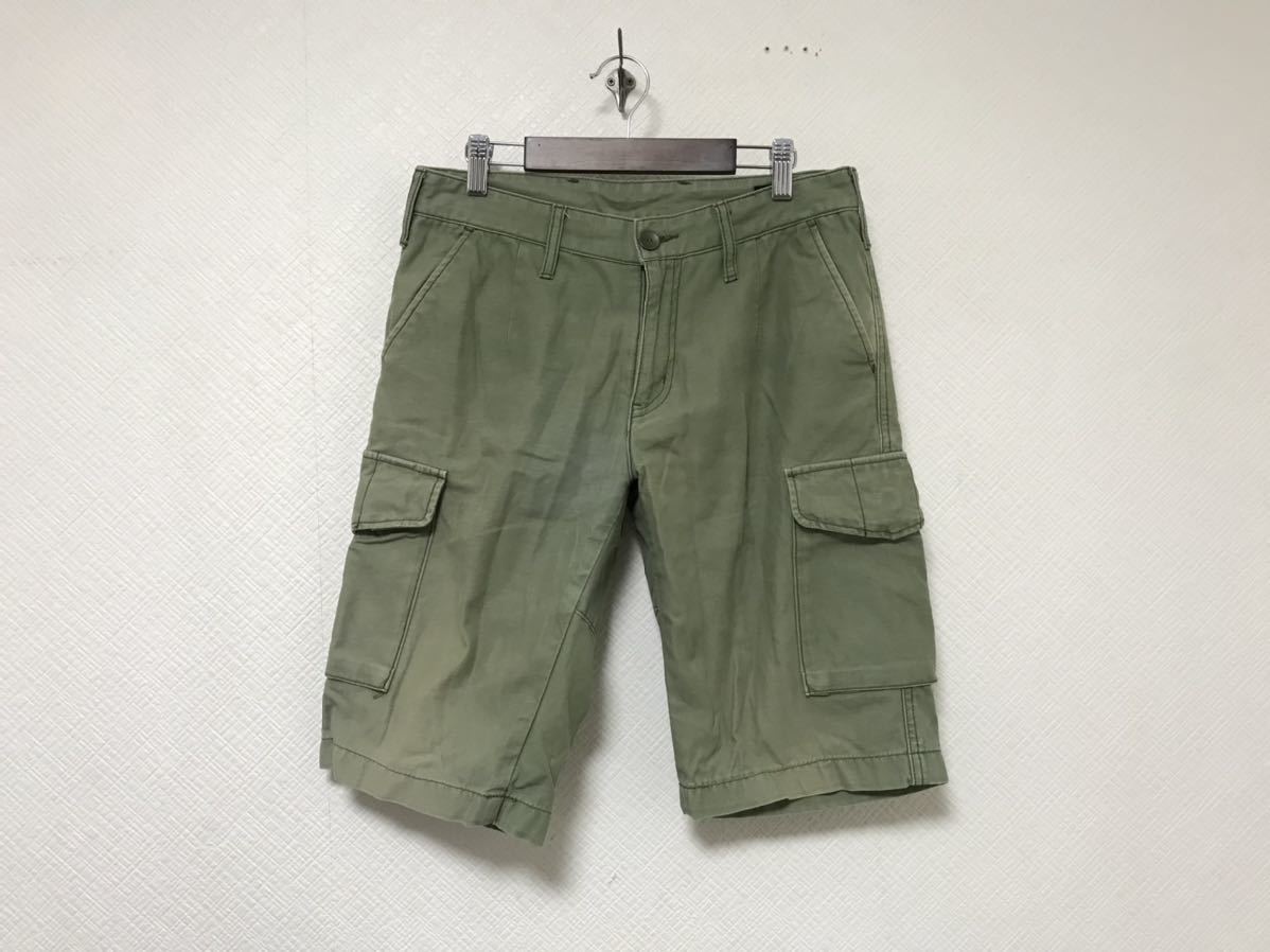 本物ユナイテッドアローズUNITEDARROWSコットンカーゴハーフショートパンツメンズミリタリーアメカジストリートカーキショーツ44S拍卖