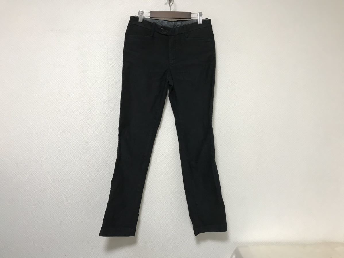 本物ハリウッドランチマーケットHRMコットンストレッチチノスラックスパンツメンズビジネススーツミリタリーアメカジ黒ブラック1S日本製拍卖