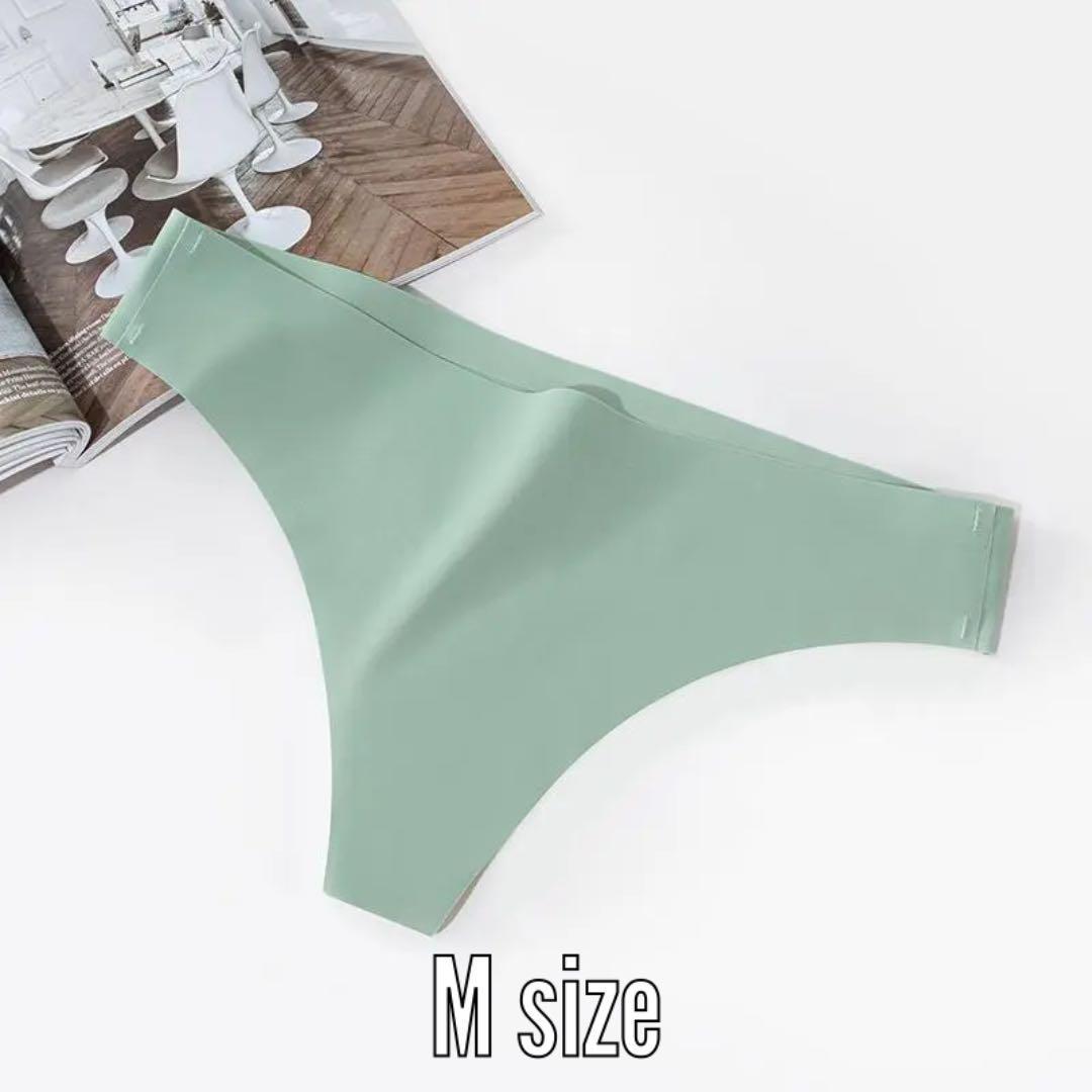 E-47.set割 Tバック シームレスショーツ レディース グリーン M拍卖