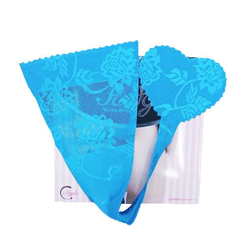 J-16.set割▲200円〜 貼るパンティ レディース ブルー L拍卖