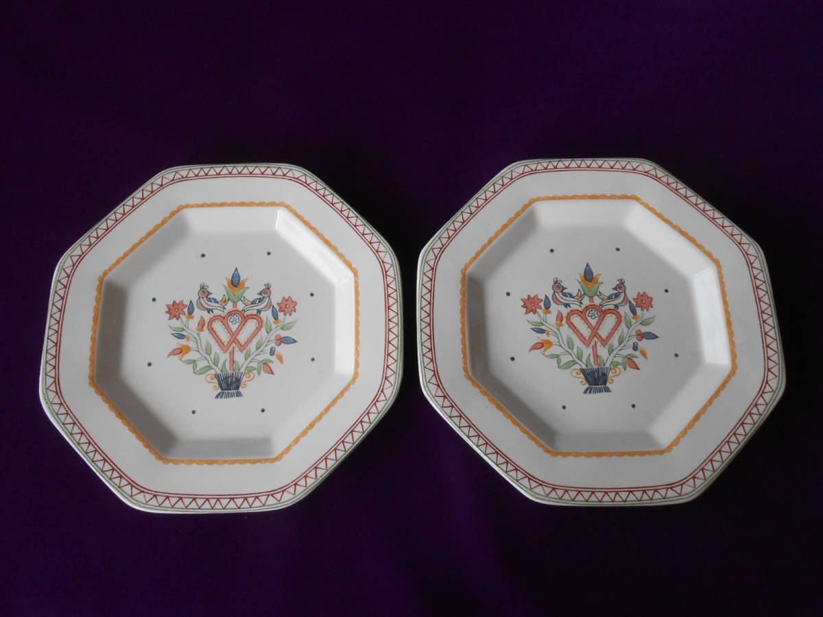 Raintree! ☆八角ペアプレート☆ 新品 皿 盛鉢 盛皿拍卖