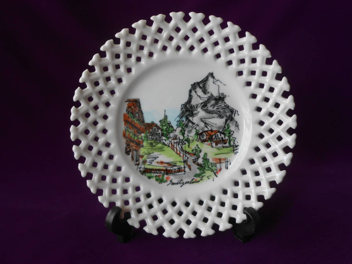 第一陶器! ☆スイス飾皿☆ 未使用 プレート 皿 鉢 盛鉢 デザート皿拍卖