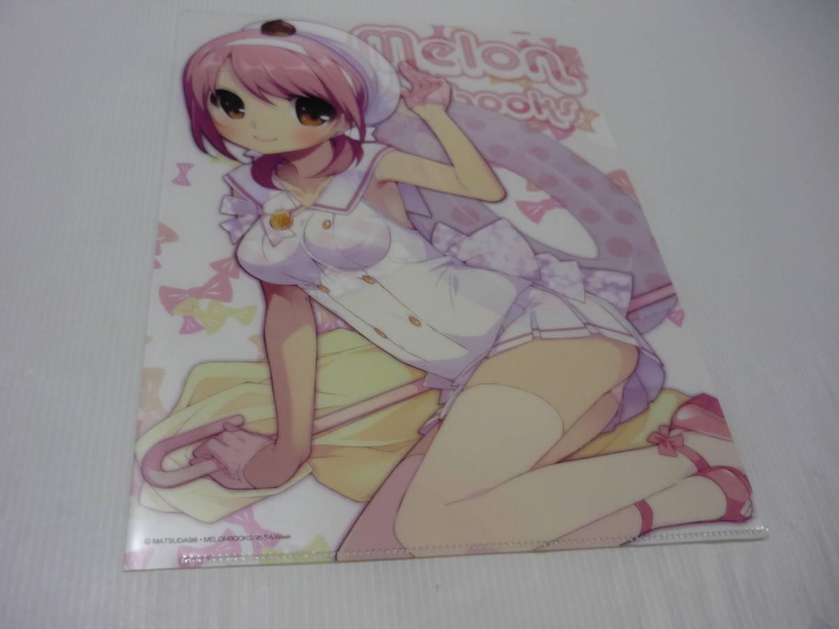 クリアファイル めろんちゃん A4クリアファイル まろんちゃん(MATSUDA98) Melon Week 2014第3弾/メロンブックス拍卖