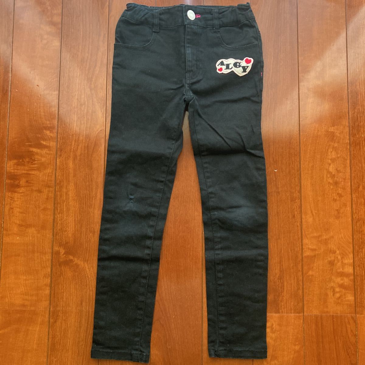 ALGY・アルジー・スキニーパンツ・ブラック・130拍卖