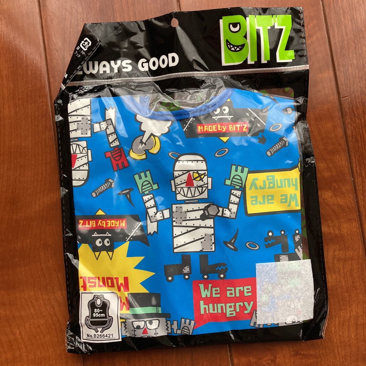 BIT’Z・ビッツ・食事・エプロン・ビニール・ブルー・80~95①拍卖