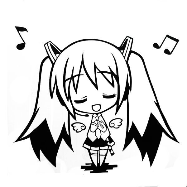 シール ウォールステッカー セガ 初音ミク 壁 痛車 歌黒 デカール バイク 楽器 パソコン ウォールステッカー拍卖