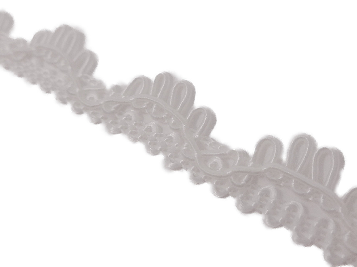 キラリ手芸部 No.1673ブレード 手芸用_白色(ホワイト)幅1.0cm×長さ2m拍卖