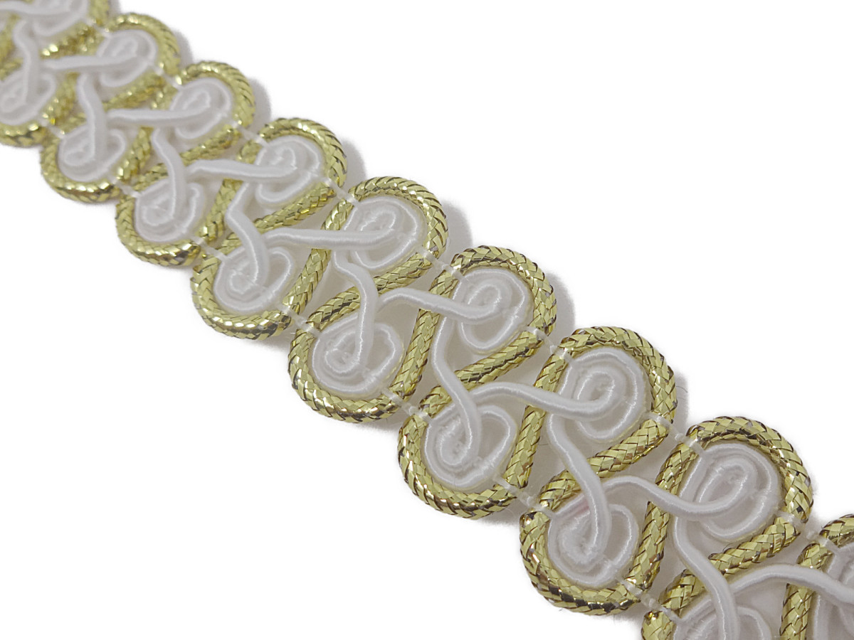 キラリ手芸部 No.5154_ブレード 手芸用(金色:ゴールド)幅1.6cm×長さ2m巻き拍卖