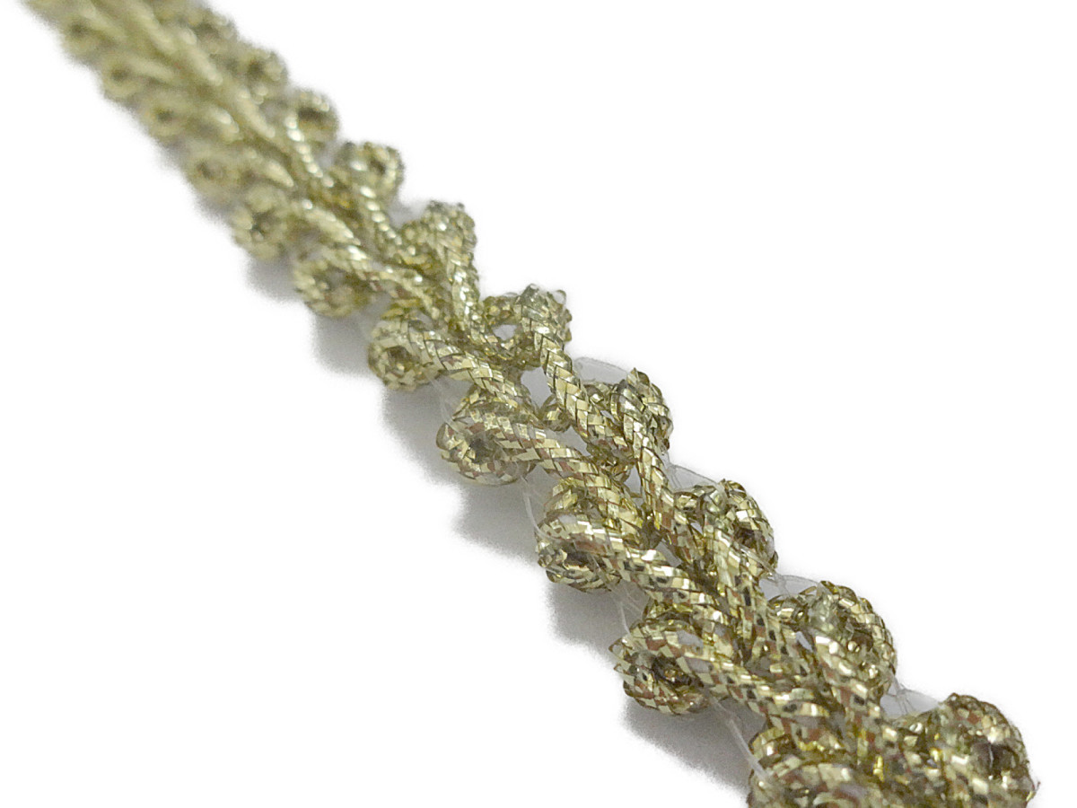 キラリ手芸部 No.5127ブレード 手芸用(金色:ゴールド)幅0.8cm×長さ3m巻き拍卖