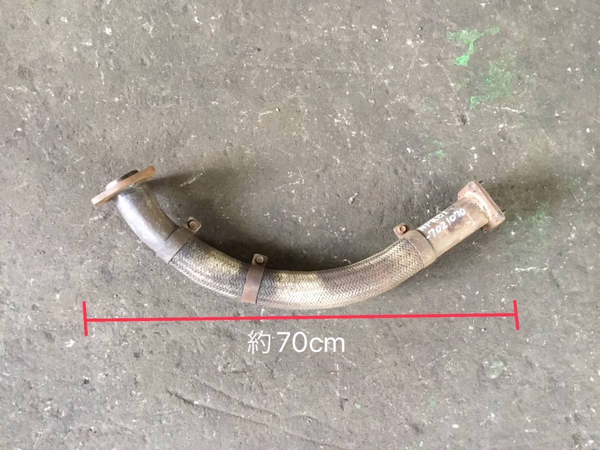 NPR81 H.17年 エルフ ワイド フロント エキゾースト パイプ M 22725 即日発送可 エキパイ マフラー ジャバラ ヤフオク 8973595533拍卖