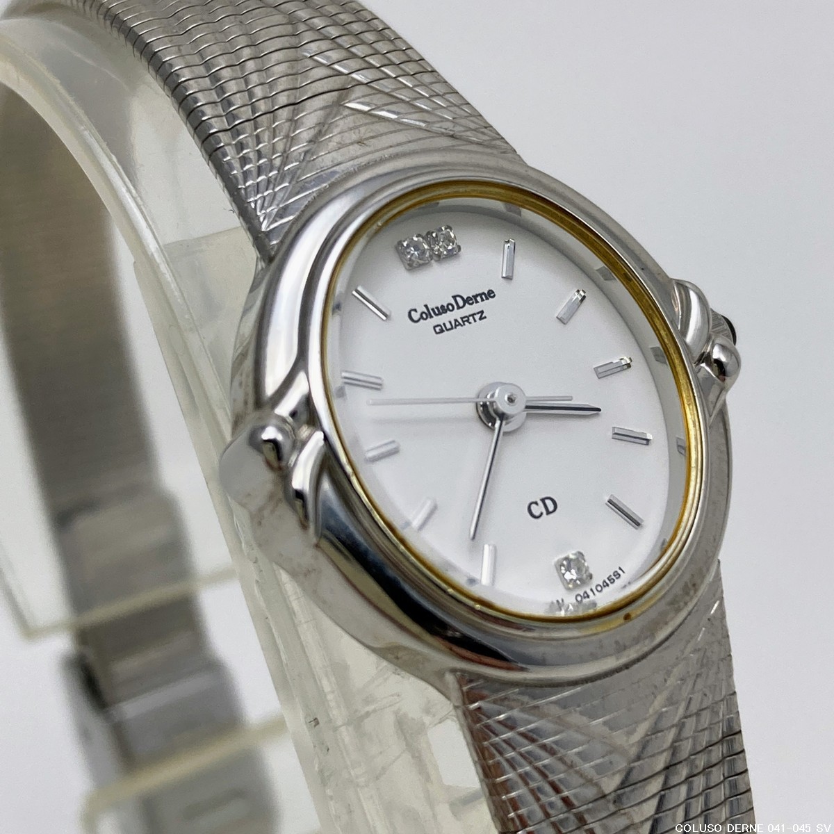 【未使用 / 即決 / 送料185円】COLUSO DERNE コルソデルネ 041-045 SV エレガントスタイル ラインストーン レディース腕時計 No.20708-3拍卖