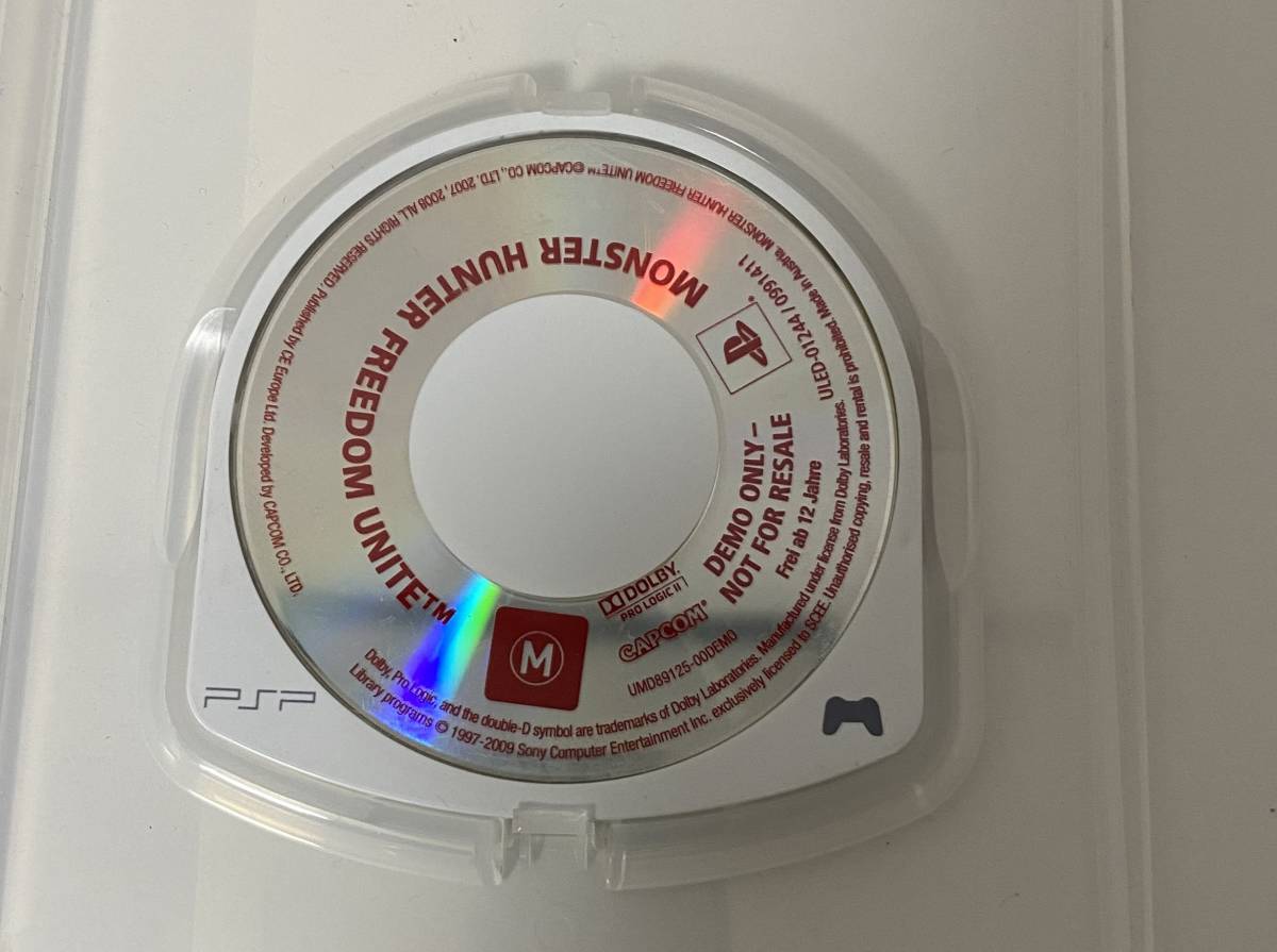 モンスターハンターポータブル 2nd G Monster Hunter Freedom Unite 海外版 欧州版 体験版 demo PSP 非売品 レア拍卖