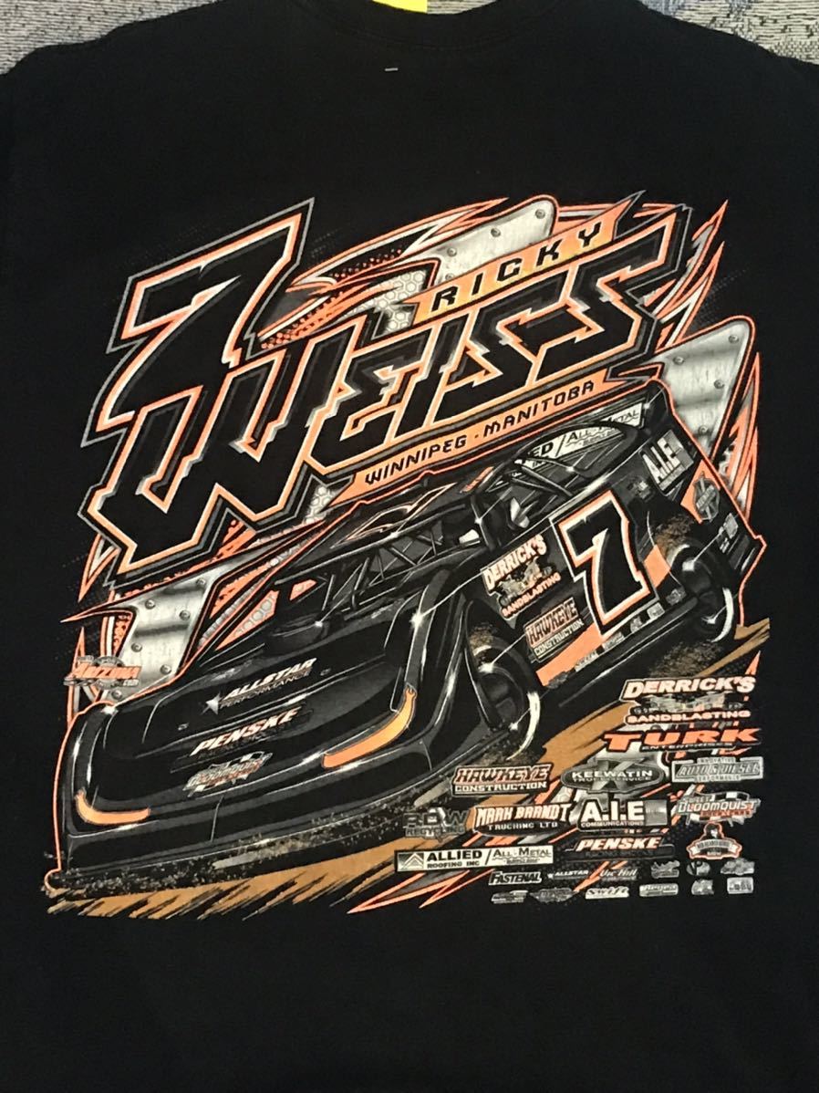 Ricky weiss racing Tシャツ ダート スプリント マッド レース アメリカ ビンテージ拍卖
