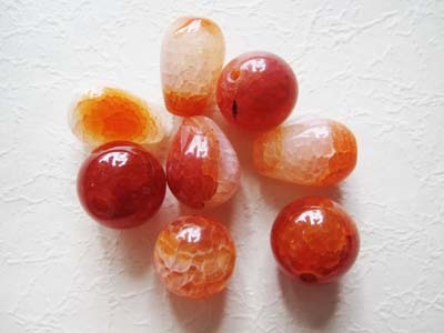 ファイアーアゲート ドロップ&ラウンド セット拍卖