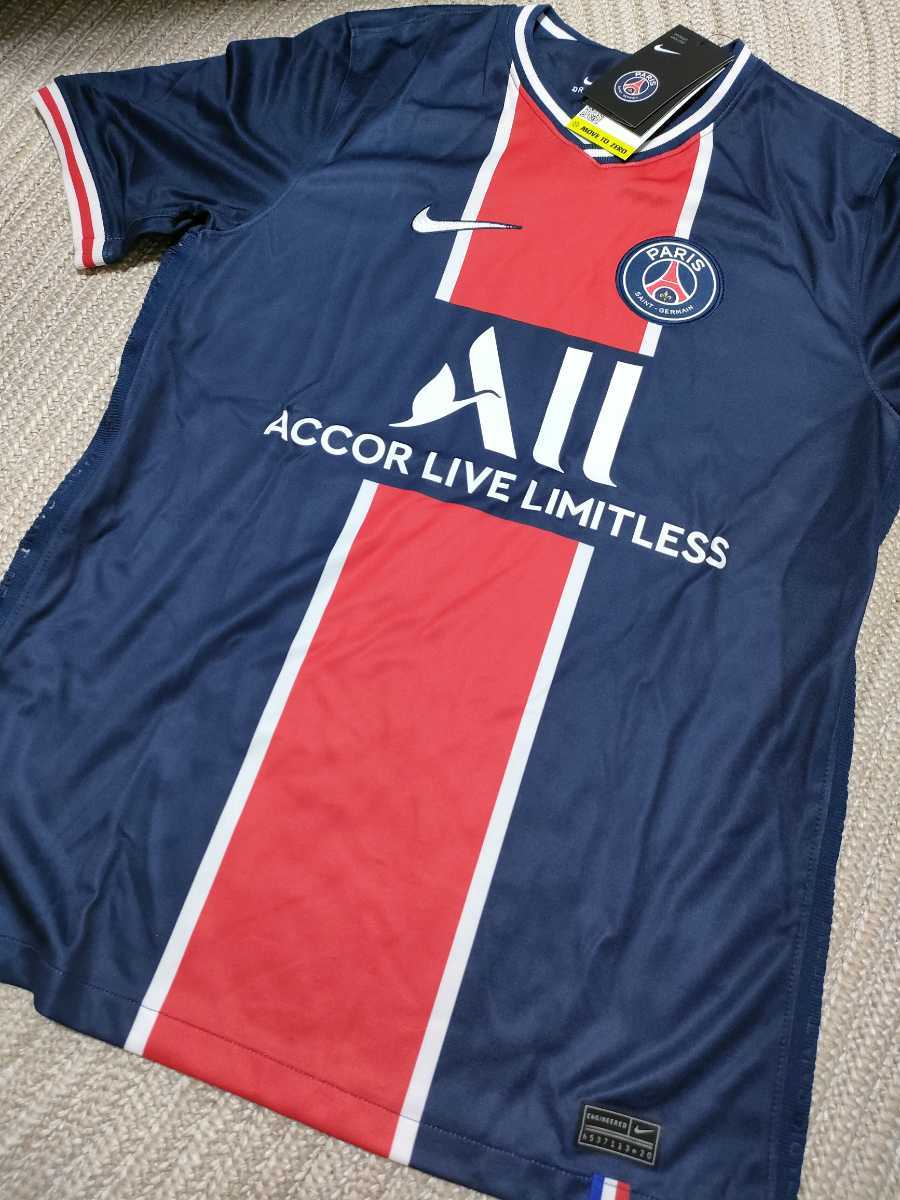 新品 定価12650 NIKE パリ・サンジェルマン ユニフォーム 半袖 Tシャツ US-M PARIS メンズ ナイキ拍卖