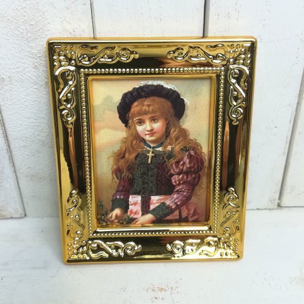 p118◆西洋なお部屋に合う◆ ドールハウス 用 ミニチュア 絵画 ピクチャー 壁画 人物画 美術品 絵 Doll House Blythe ブライス リーメント拍卖