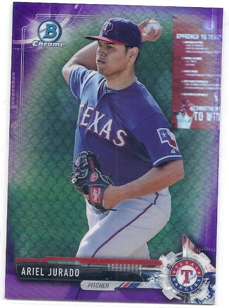 2017 Bowman Chrome Ariel Jurado Purple Refractor /250拍卖