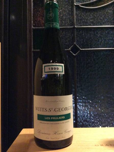 ワイン 空き瓶 ヴィンテージ'99 アンリ グージュ ニュイ サンジョルジュ プリュリエ拍卖