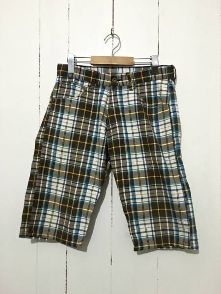 ☆Levis SP503-0024 W29 ショーツ ハーフパンツ チェック 503 リーバイス 茶色ベース拍卖