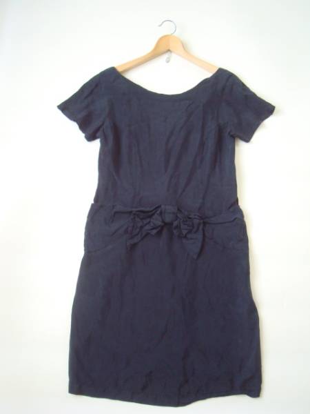 tricot COMME des GARCONS ドット柄デザインワンピース sizeM トリコ コムデギャルソン 製品洗い加工拍卖