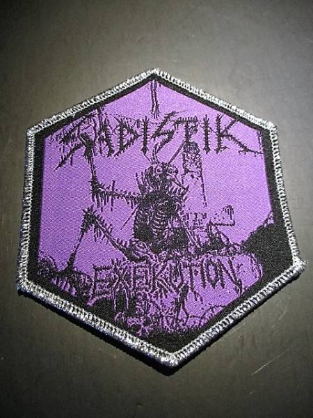 SADISTIK EXEKUTION 刺繍パッチ ワッペン 紫 / slayer bathory possesed merciless mayhem impaled nazarene拍卖