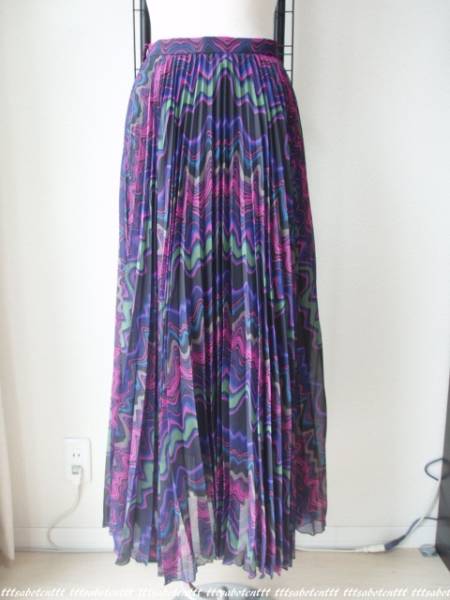 新品 DIAGRAM “キカジョーゼットptSK” プリーツスカート 36 ダイアグラム GRACE CONTINENTAL拍卖