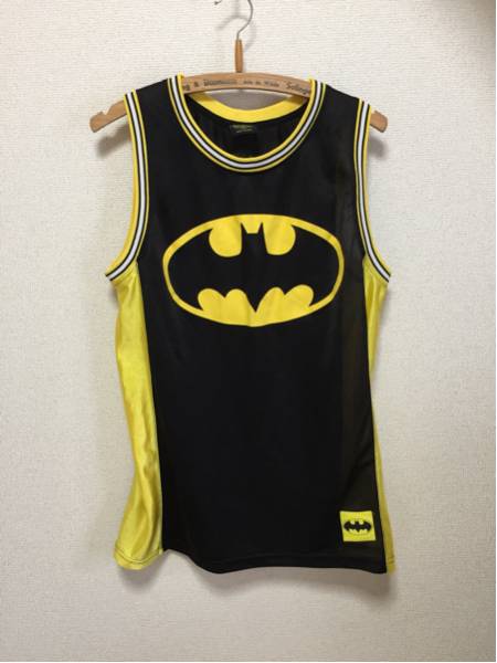 BATMAN バットマン ナンバリング ベスト DCコミック ランニング 黒黄色 アメコミ拍卖