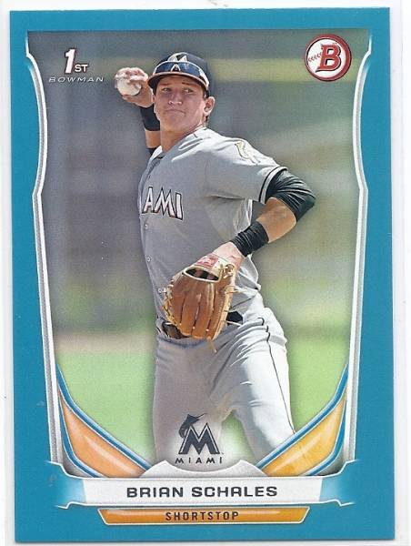 2014 Bowman Draft Brian Schales Blue /399拍卖