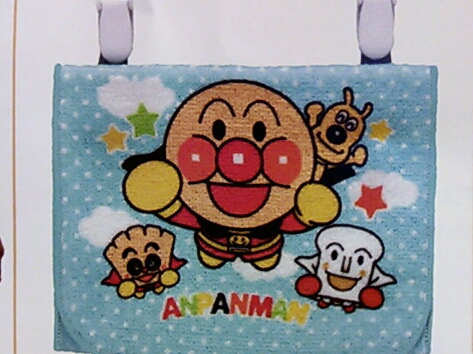 アンパンマンポケットタオル(あおぞら)☆クリップ付☆大きさ『12cm×14㎝』本体『綿100%』☆送料込み☆新品☆即決拍卖