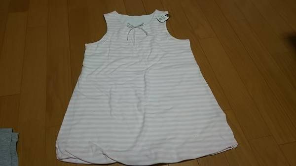 新品タグ付★コムサフィユ リボンチュニック・ミニワンピ 120 ピンク★ 6500円拍卖