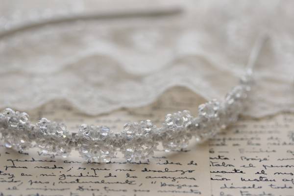 *パールビーズラインストーンカチューシャ拍卖